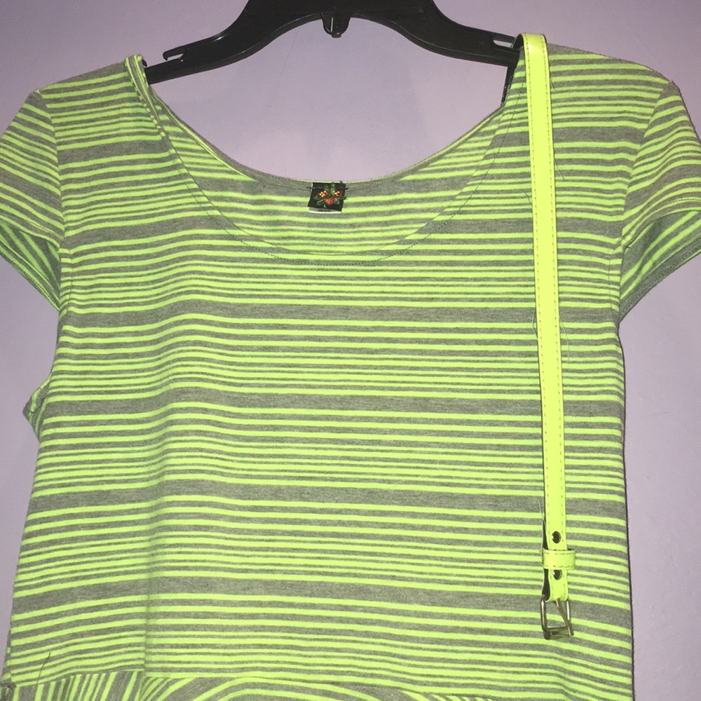 Striped peplum